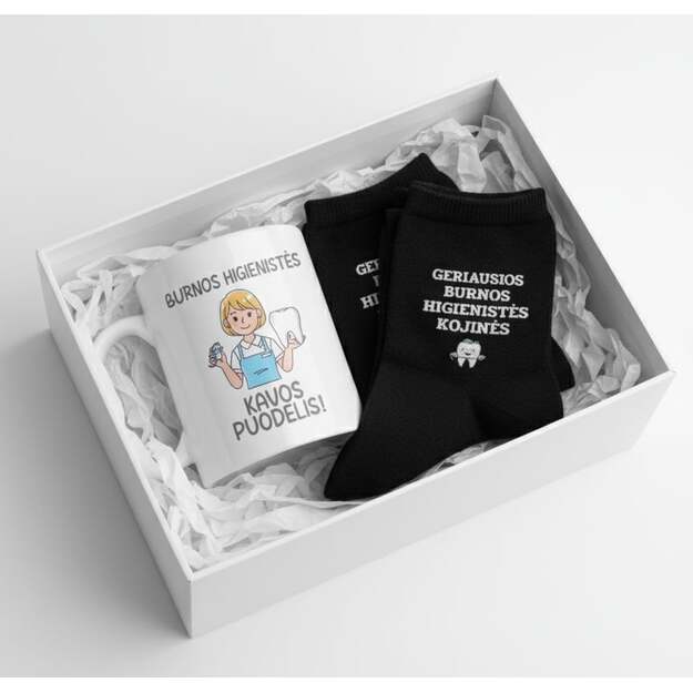 Dovanų rinkinys BURNOS HIGIESNISTĖ (PROFESIJĄ GALIMA RINKTIS IR KITĄ)