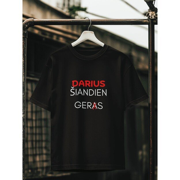 Marškinėliai DARIUS ŠIANDIEN GERS (SU JŪSŲ PASIRINKTU VARDU)