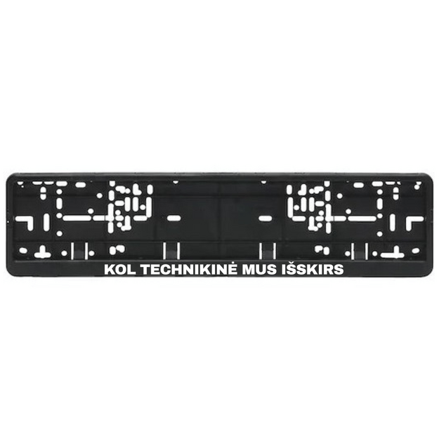 Automobilio numerių rėmelis su užrašu KOL TECHNIKINĖ MUS IŠSKIRS