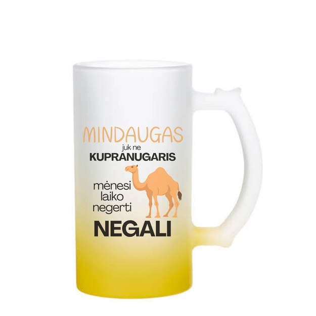 Bokalas JUK NE KUPRANUGARIS (VARDĄ GALIMA PASIRINKTI)