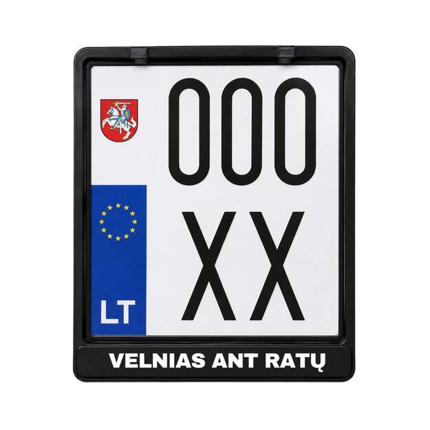 Motociklo numerių rėmelis VELNIAS ANT RATŲ 
