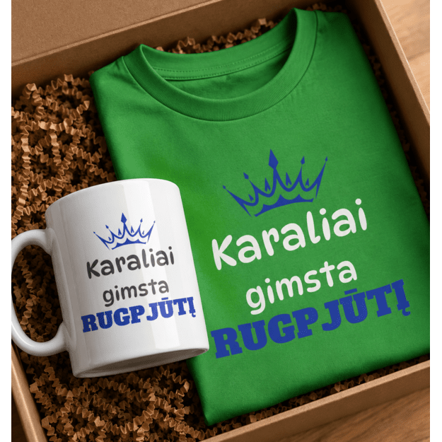 Dovanų rinkinys KARALIAI GIMSTA... su norimu mėnesio pavadinimu