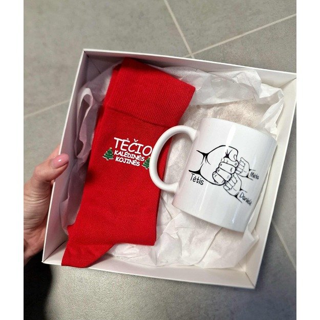 Dovanų rinkinys TĖČIUI SU VAIKŲ VARDAIS