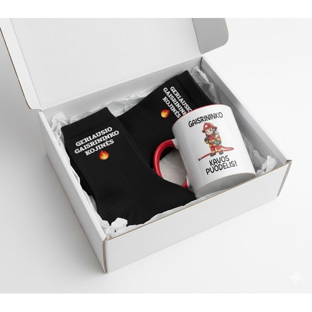 Dovanų rinkinys GAISRININKAS (PROFESIJĄ GALIMA RINKTIS IR KITĄ)