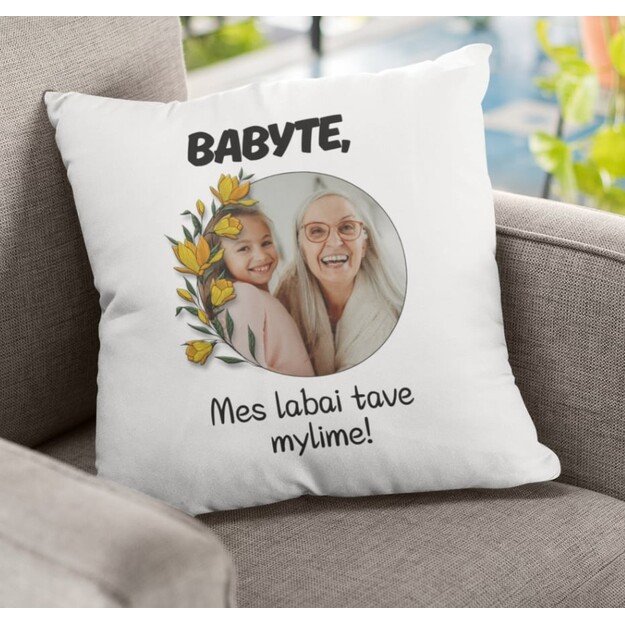 Pagalvėlė BABYTE, LABAI TAVE MYLIME