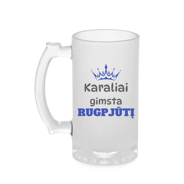Bokalas KARALIAI GIMSTA RUGPJŪTĮ (SU NORIMU MĖNESIO PAVADINIMU)