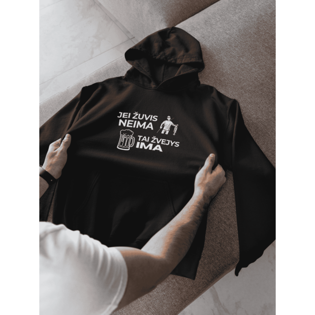 UNISEX džemperis JEIGU ŽUVIS NEIMA, TAI ŽVEJYS IMA