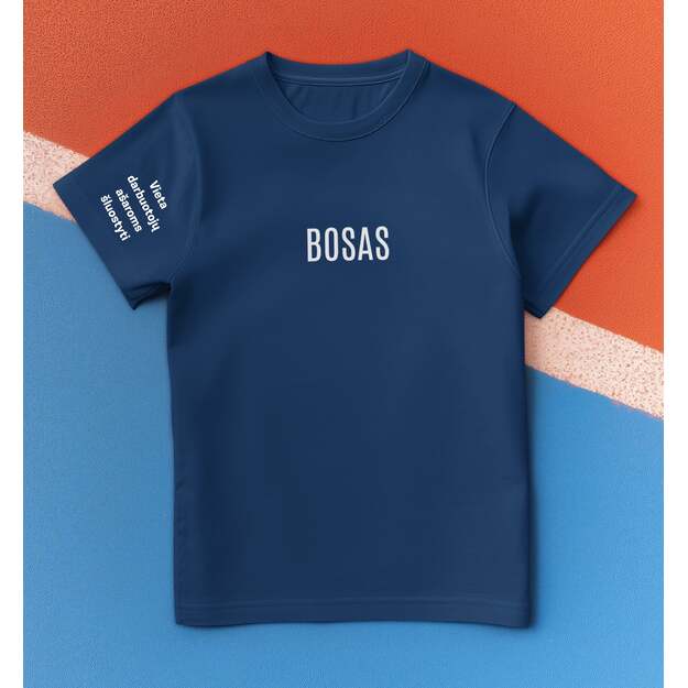 unisex marškinėliai BOSAS - VIETA DARBUOTOJŲ AŠAROMS ŠLUOSTYTI