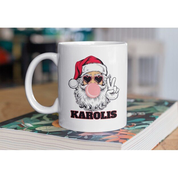 Kalėdinis puodelis KALĖDOS (SU NORIMU VARDU)