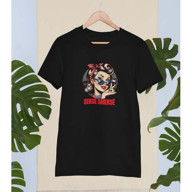 UNISEX marškinėliai SEKSĖ ŠMEKSĖ