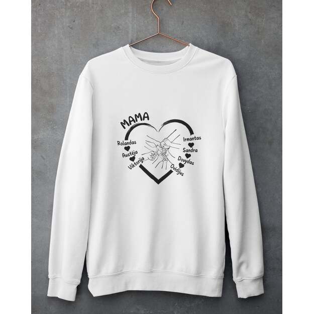 Džemperis MAMA su vaikų vardais (VAIKŲ SKAIČIUS IKI 10)