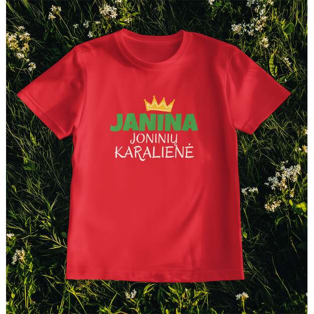 UNISEX marškinėliai JANINA JONINIŲ KARALIENĖ