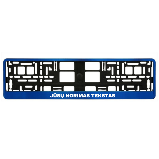 Spalvotas automobilio numerių rėmelis SU JŪSŲ NORIMU TEKSTU