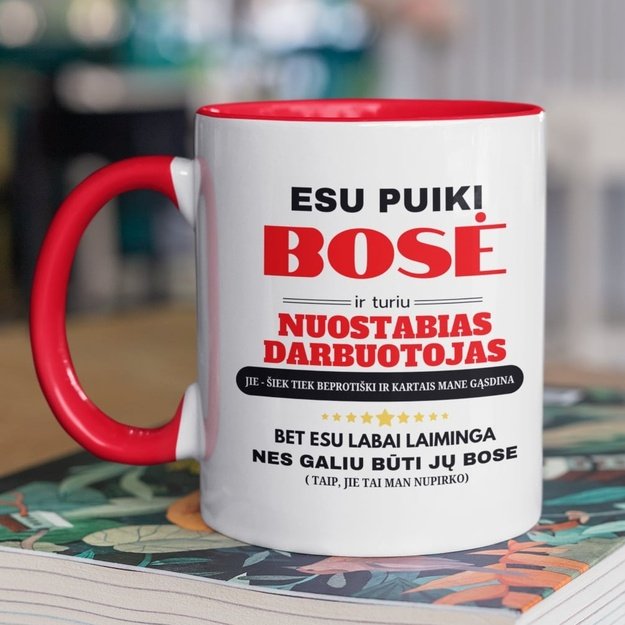 Puodelis PUIKI BOSĖ