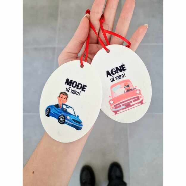 Automobilio gaiviklių rinkinys JAM IR JAI (VARDUS GALIMA KEISTI)