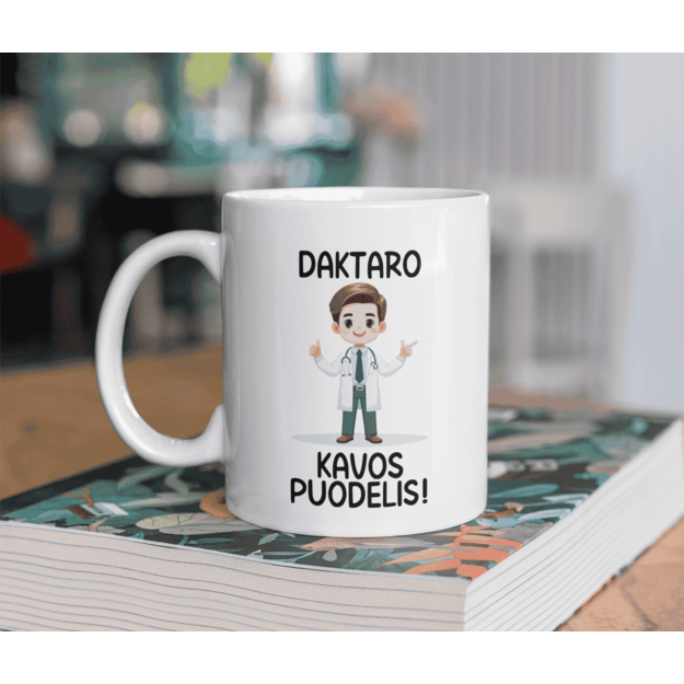 Puodelis DAKTARO KAVOS PUODELIS
