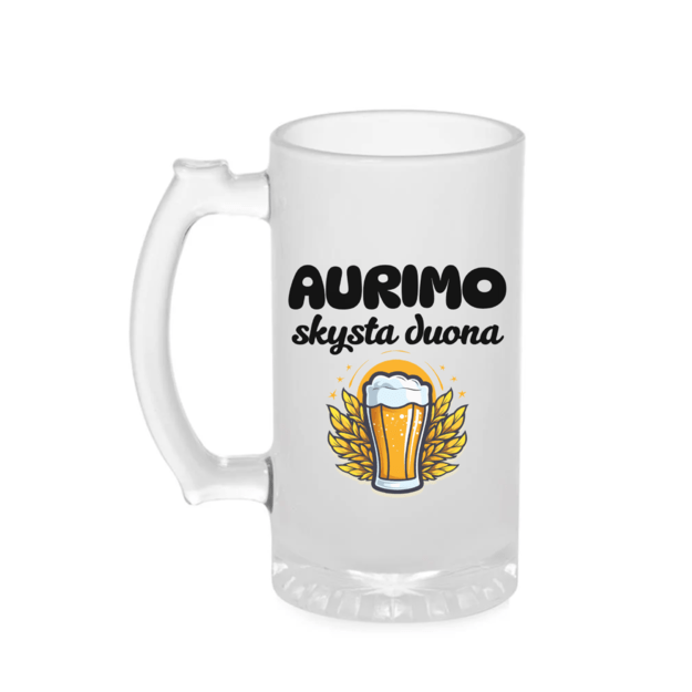 Bokalas SKYSTA DUONA (VARDĄ GALIMA PASIRINKTI)