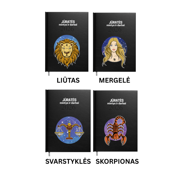 2026 m. darbo kalendorius ZODIAKO ŽENKLAS 3