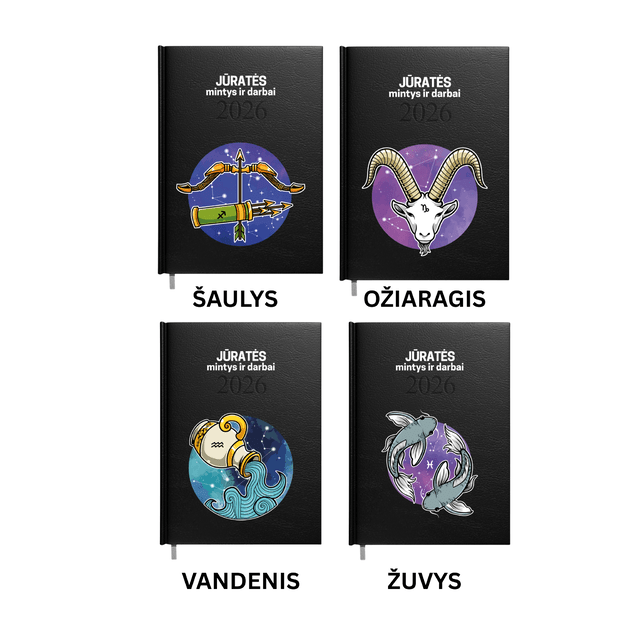 2026 m. darbo kalendorius ZODIAKO ŽENKLAS 4