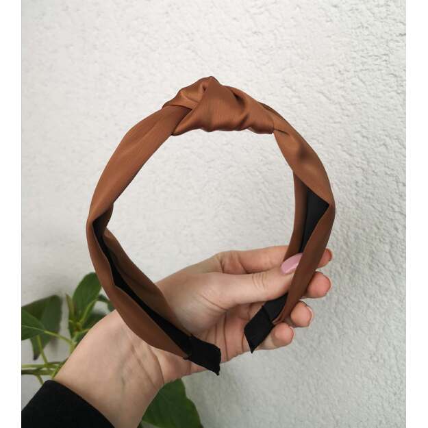 Turbano stiliaus plaukų lankelis "Brown"