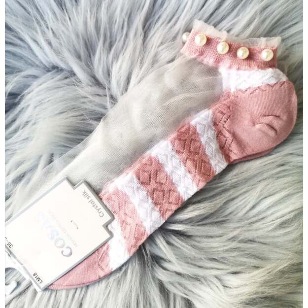 Kojinės su perliukais
